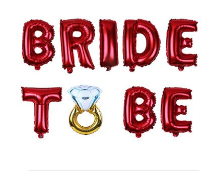 Bride to be foil balloon banner Includes foil letter balloons to spell out bride to be, ribbon string to hang the banner, easy to inflate, size of a letter 16' *the colour of the product may slightly vary from the actual product.