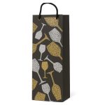 paper wine bottle gift bag black